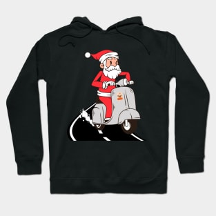 Santa Riding Scooter Hoodie